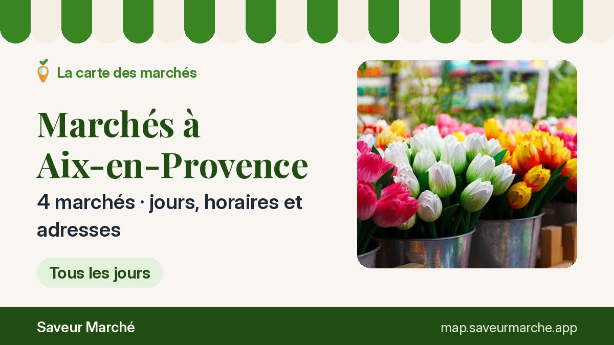 Marchés du jeudi à Aix-en-Provence