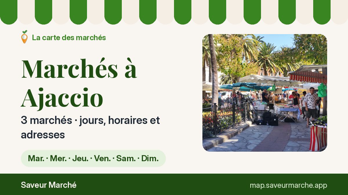 Marchés du vendredi à Ajaccio