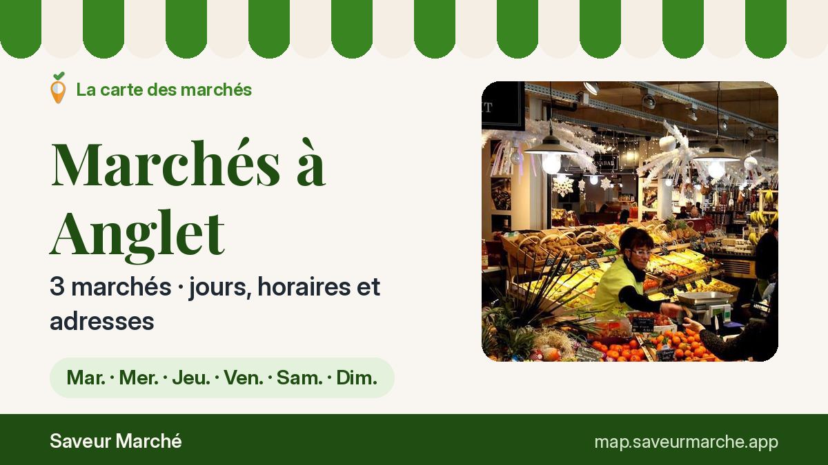Marchés du jeudi à Anglet
