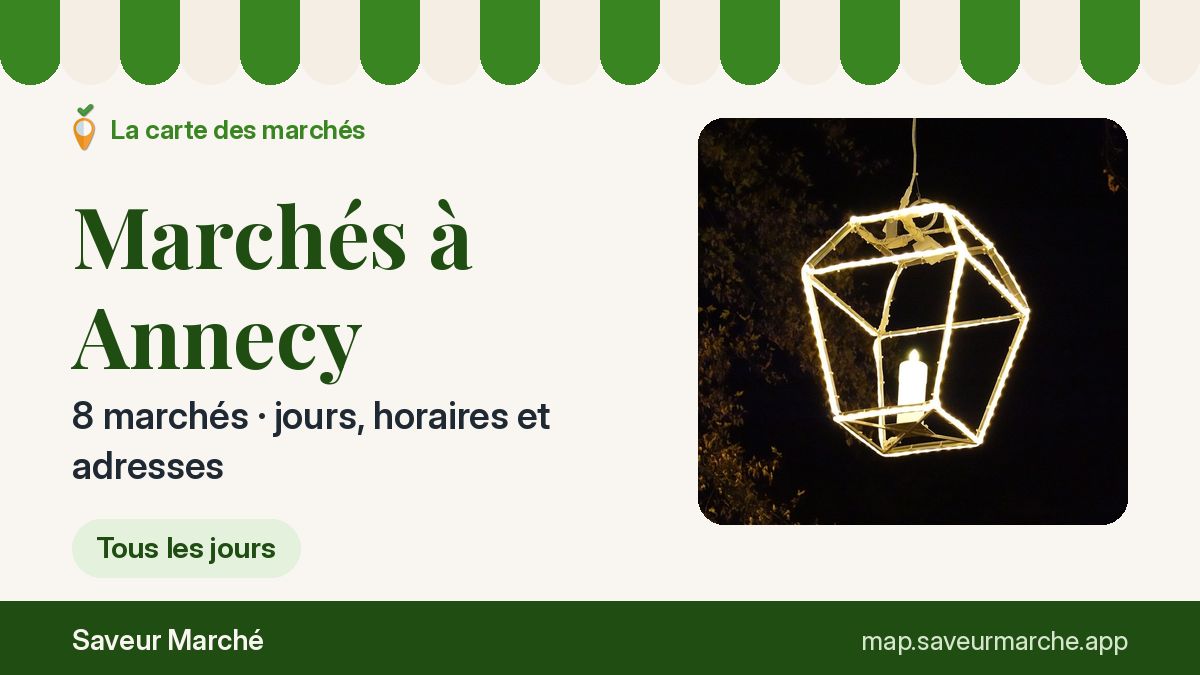 Marchés du mardi à Annecy