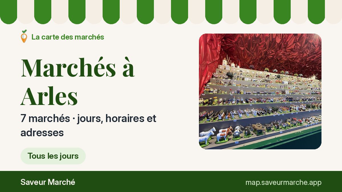 Marchés du mardi à Arles
