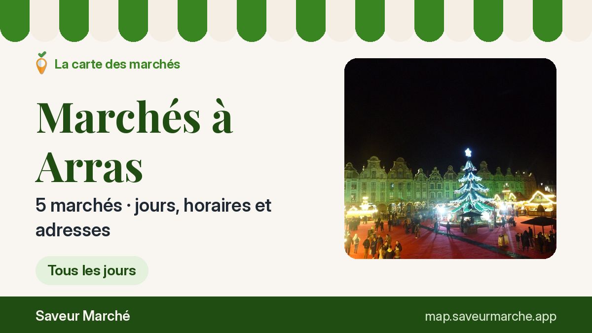 Marchés du jeudi à Arras