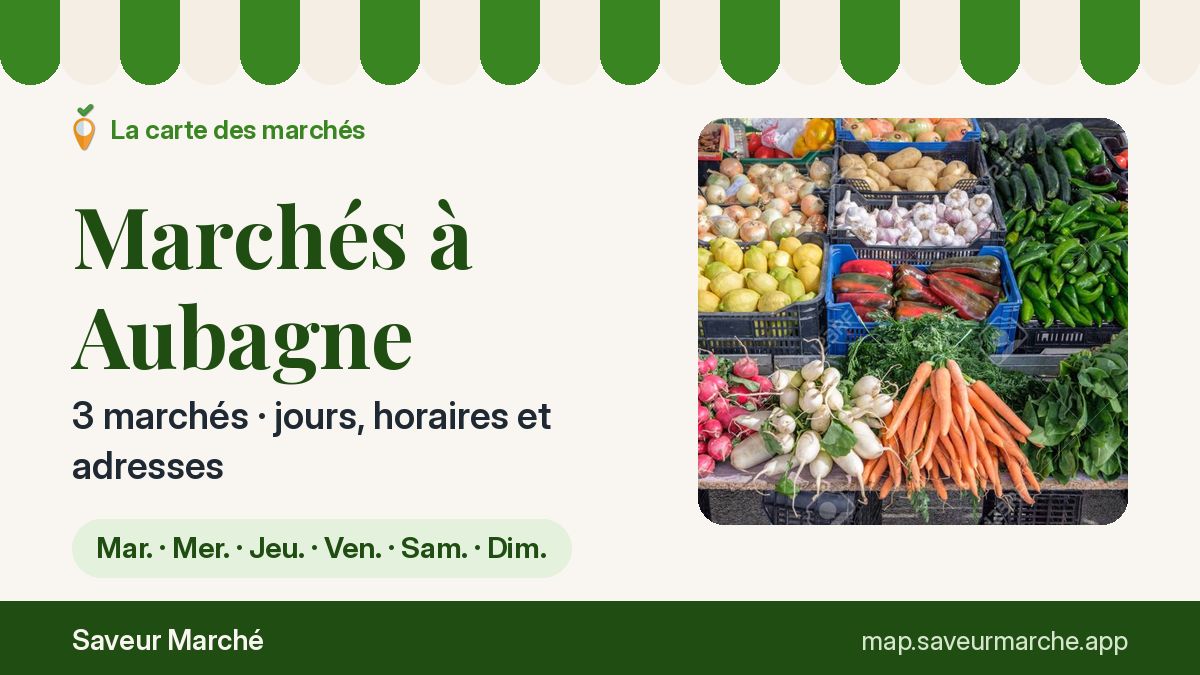 Marchés du mardi à Aubagne