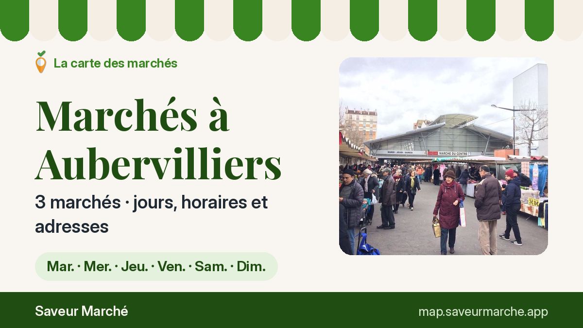 Marchés du mercredi à Aubervilliers