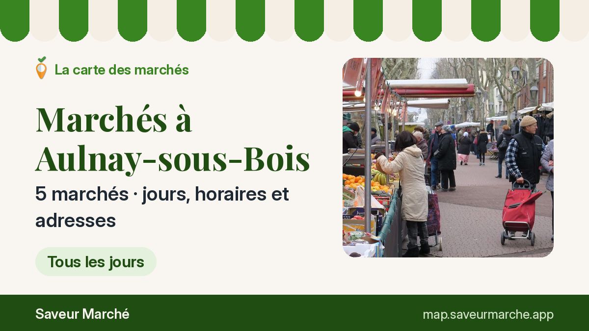 Marchés du dimanche à Aulnay-sous-Bois