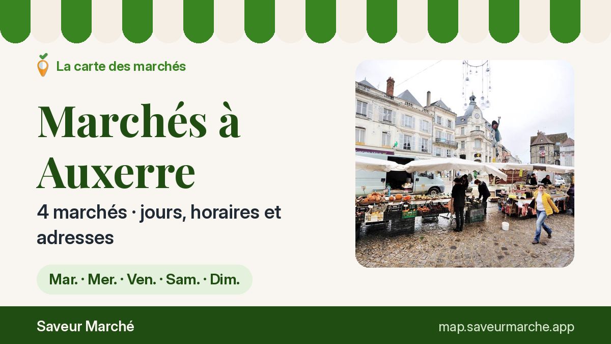 Marchés du dimanche à Auxerre