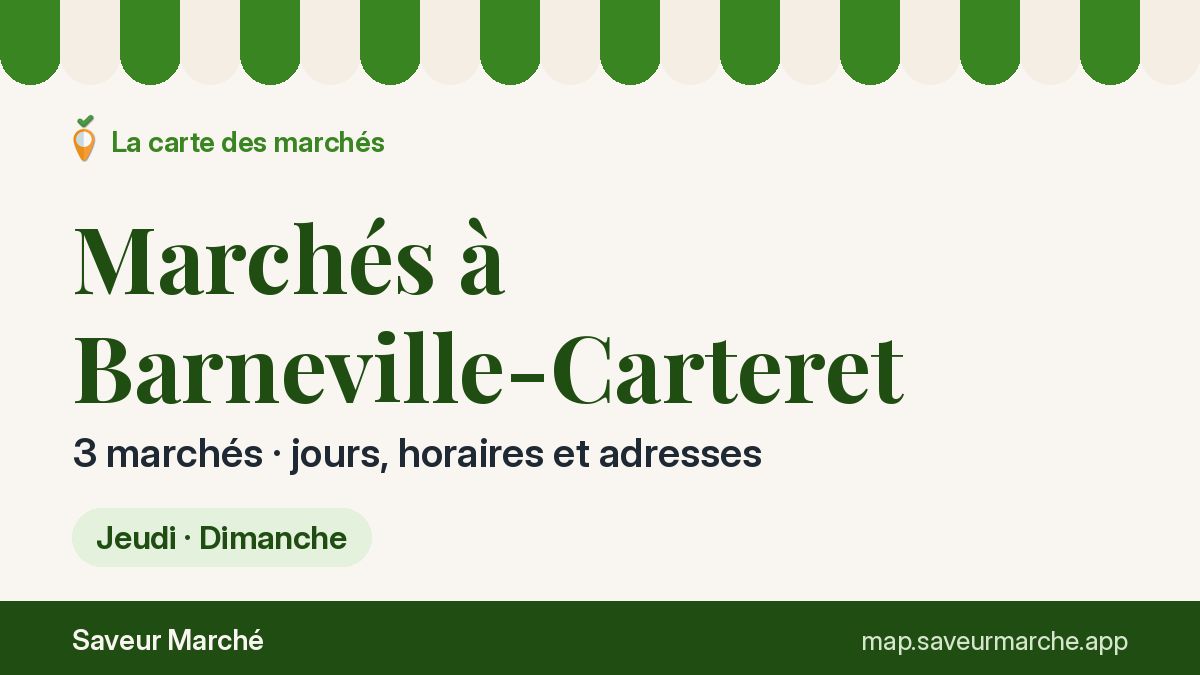 Marchés du jeudi à Barneville-Carteret