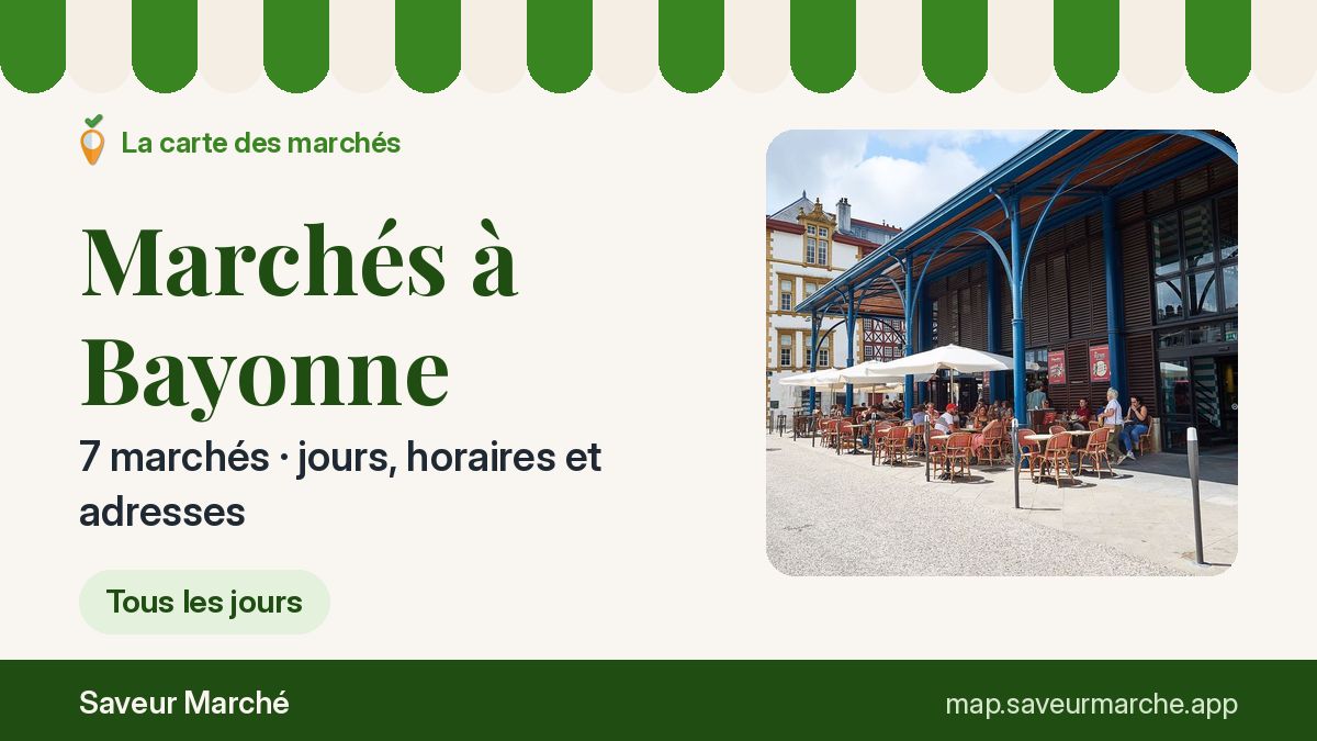 Marchés du vendredi à Bayonne