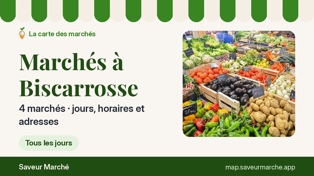 Marchés du dimanche à Biscarrosse