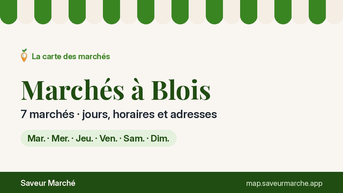 Marchés du dimanche à Blois