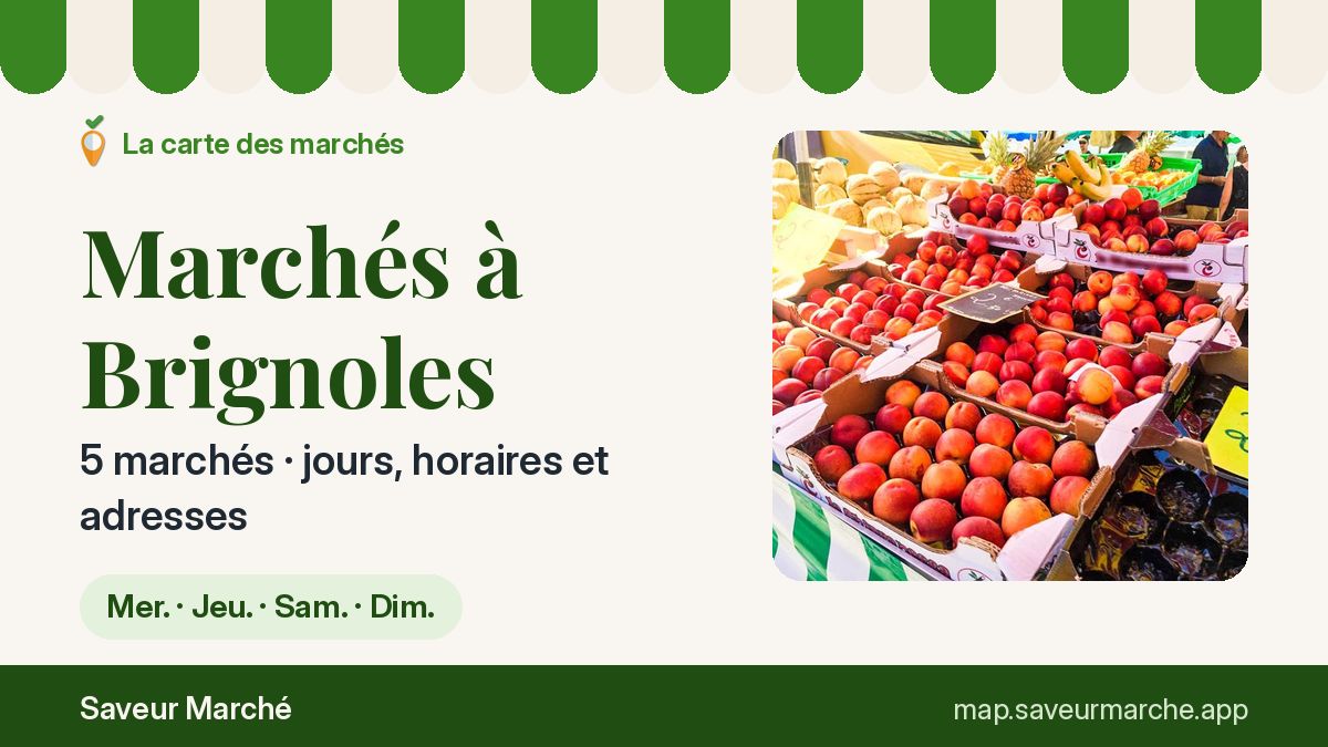 Marchés du samedi à Brignoles