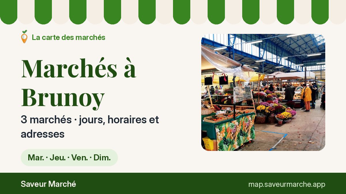 Marchés du vendredi à Brunoy