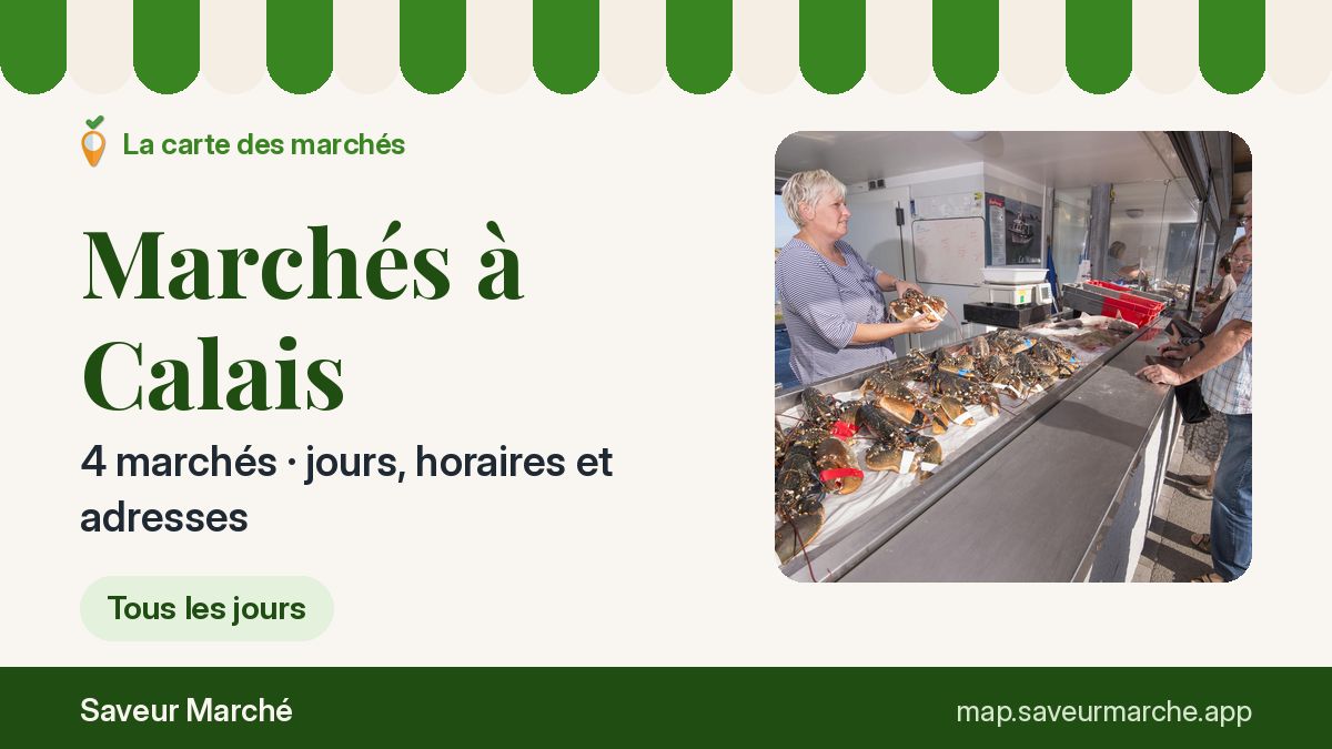 Marchés du samedi à Calais