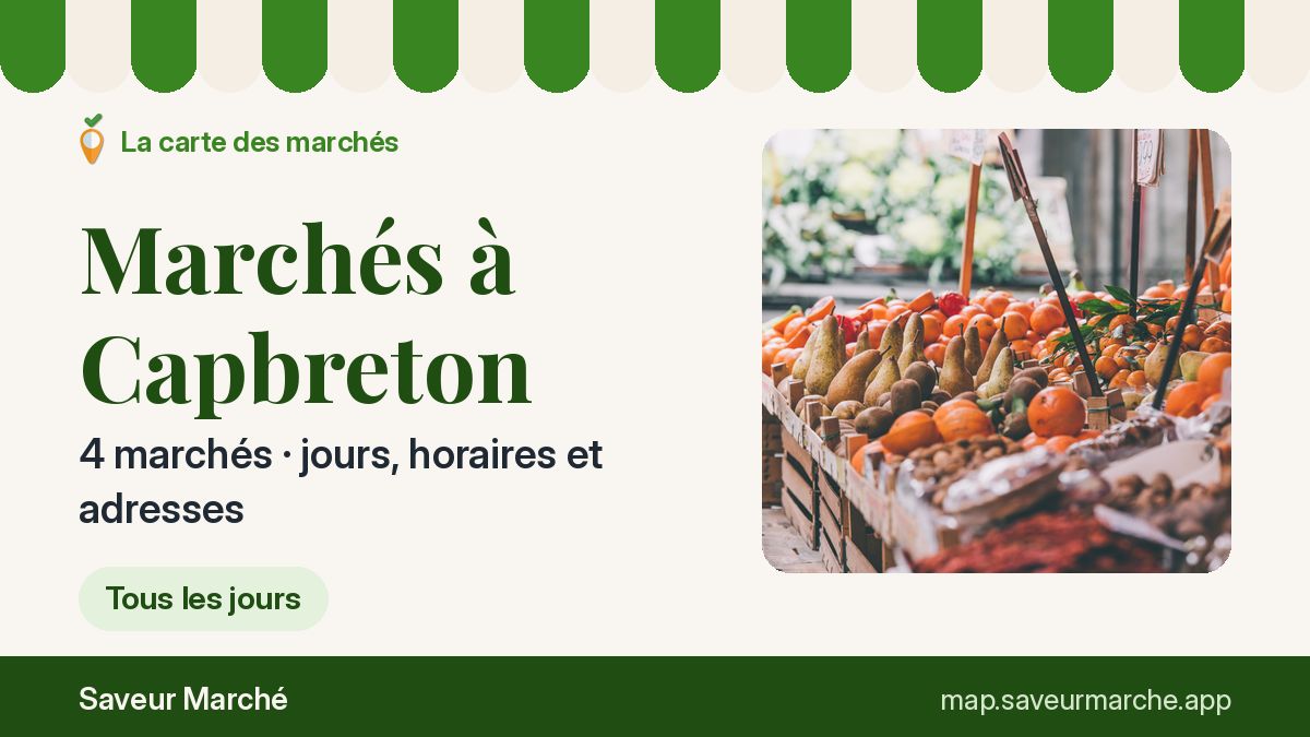 Marchés du mercredi à Capbreton