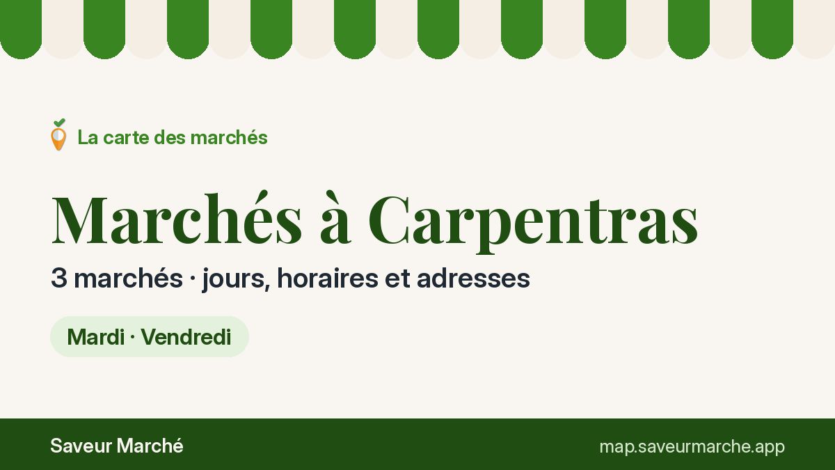 Marchés du vendredi à Carpentras