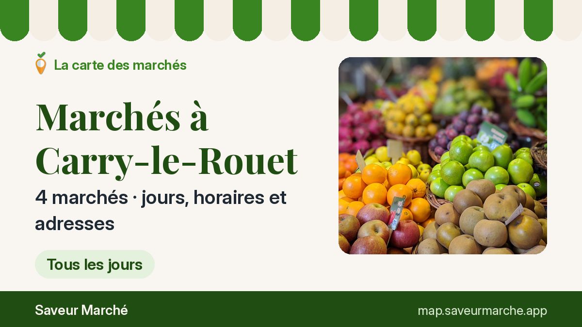 Marchés du mardi à Carry-le-Rouet