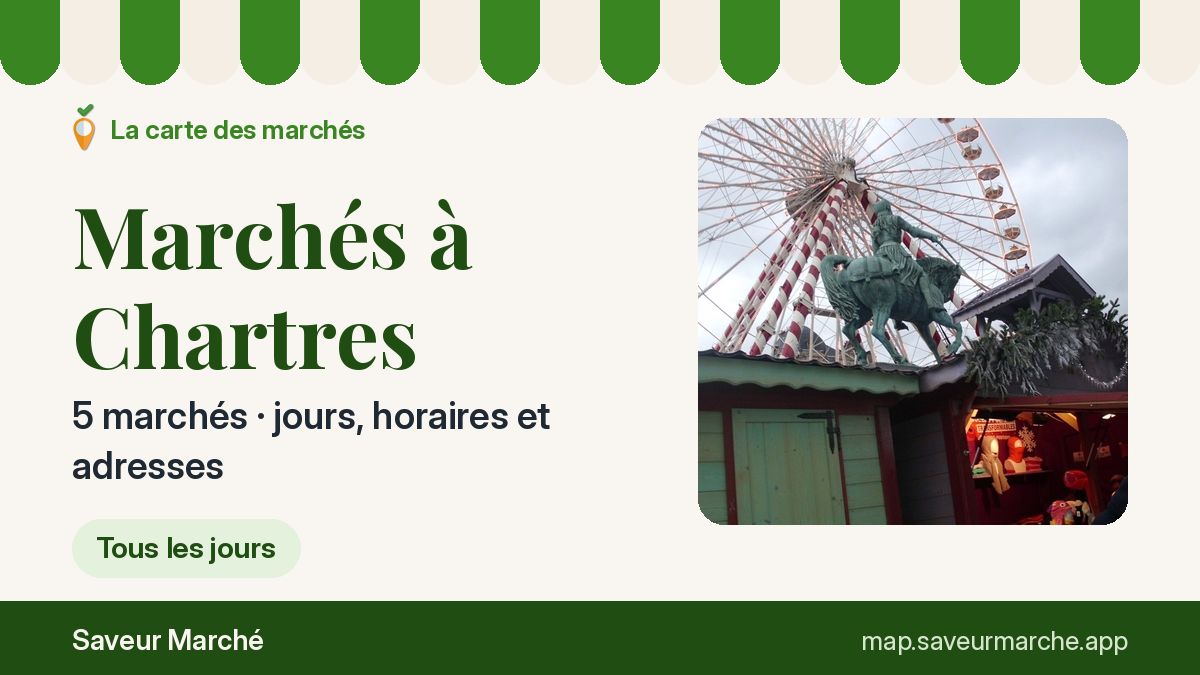 Marchés du samedi à Chartres