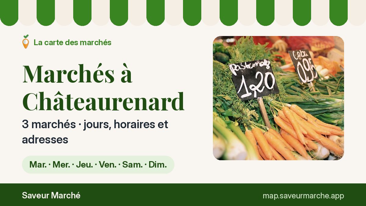 Marchés du dimanche à Châteaurenard