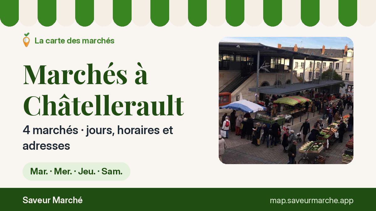 Marchés du mardi à Châtellerault