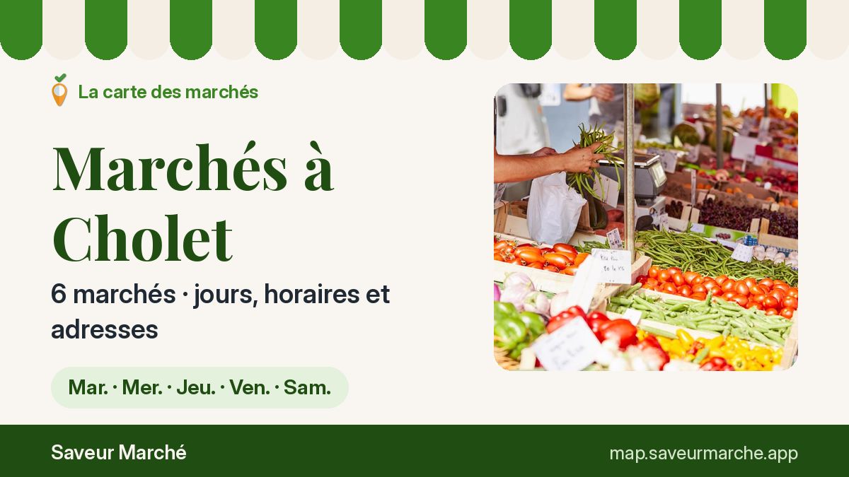 Marchés du mardi à Cholet