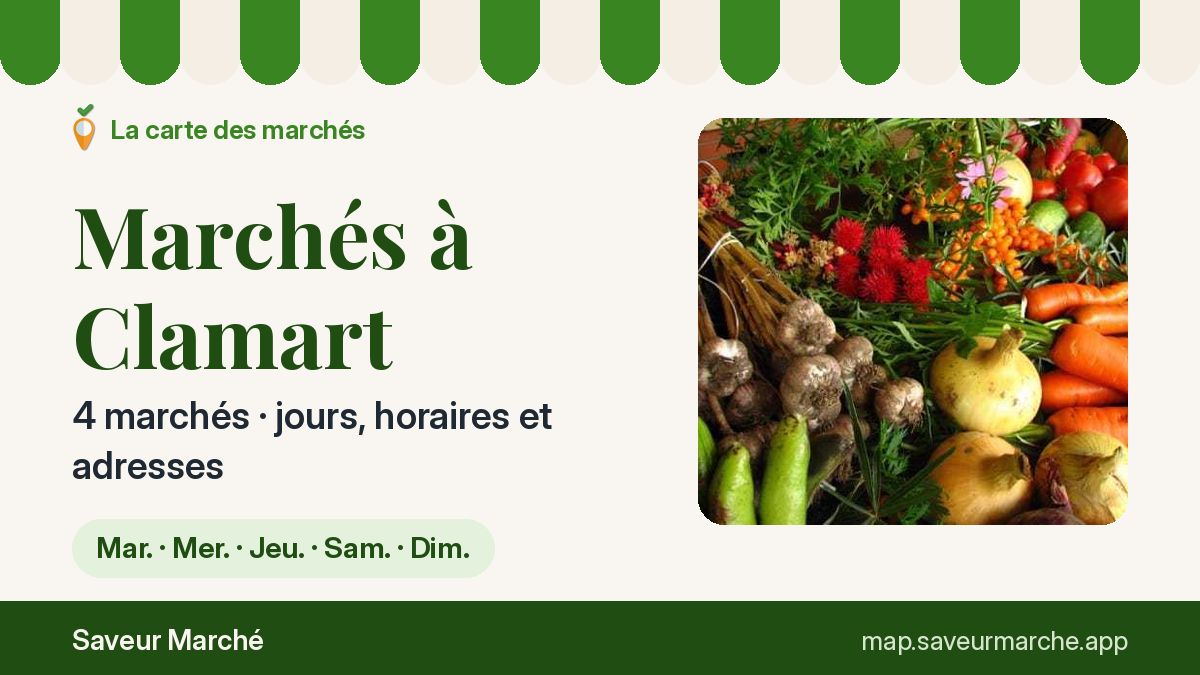 Marchés du mercredi à Clamart