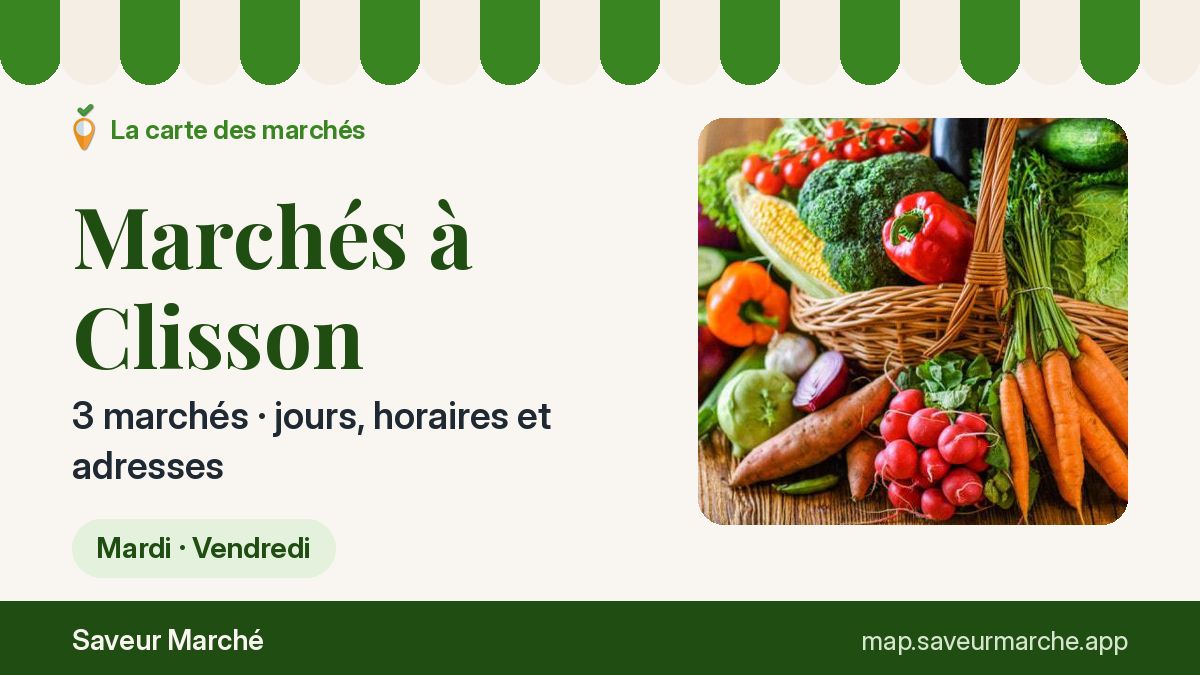 Marchés du mardi à Clisson