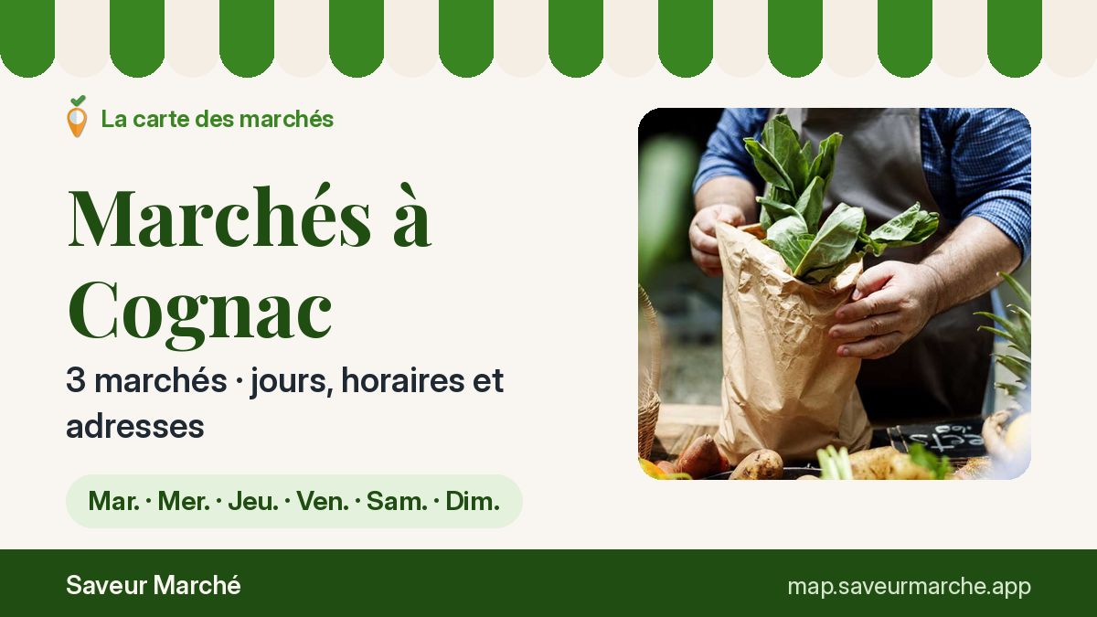 Marchés du mardi à Cognac