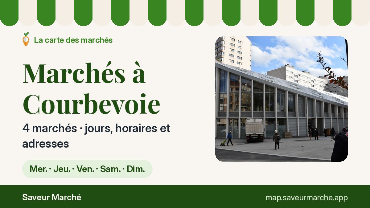 Marchés du mercredi à Courbevoie