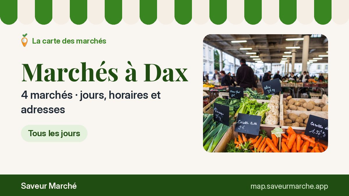 Marchés du dimanche à Dax