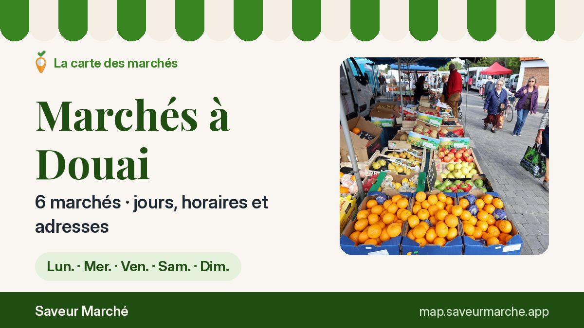 Marchés du samedi à Douai