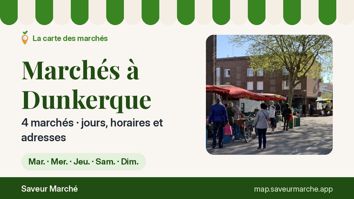 Marchés du mardi à Dunkerque
