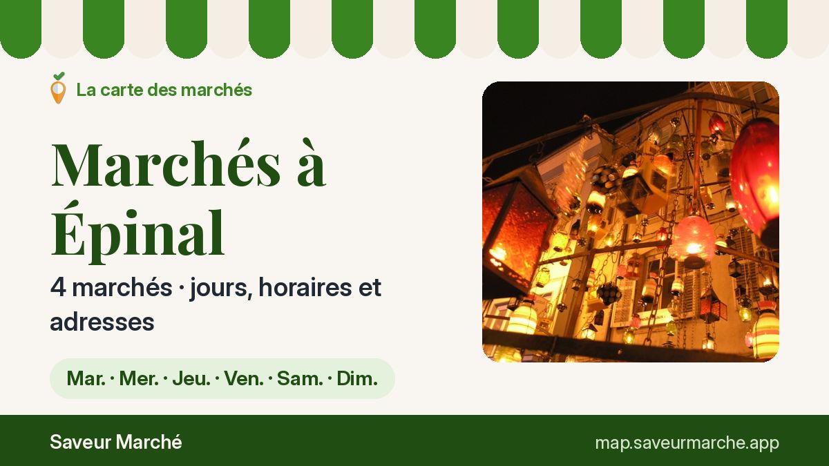 Marchés du mercredi à Épinal