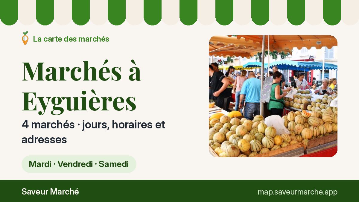 Marchés du vendredi à Eyguières