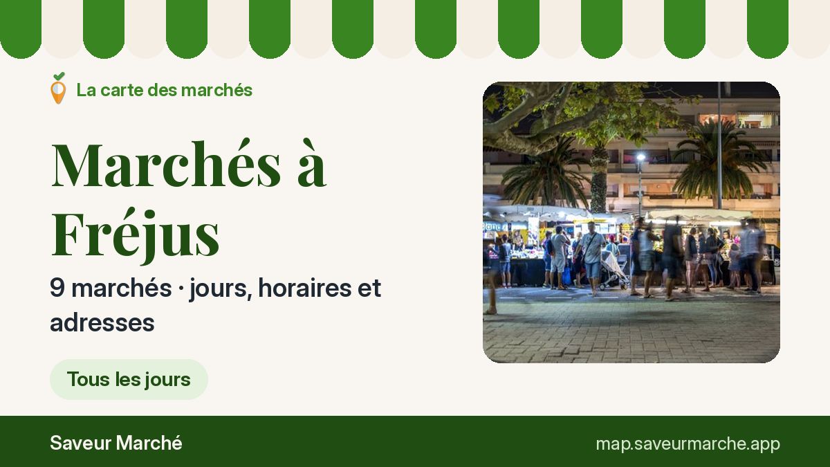 Marchés du mardi à Fréjus