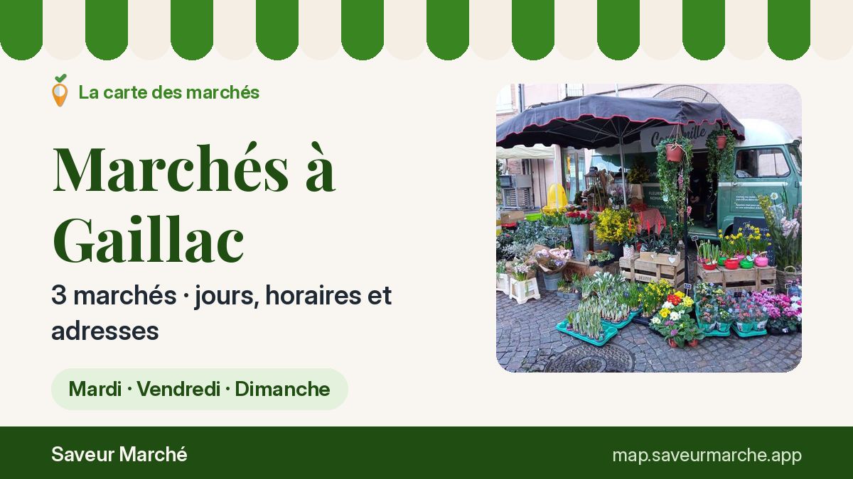 Marchés du vendredi à Gaillac
