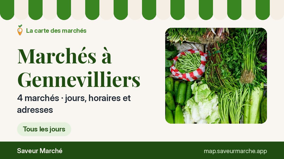 Marchés du jeudi à Gennevilliers