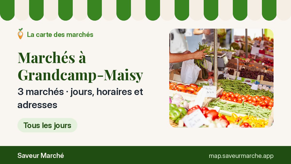 Marchés du mardi à Grandcamp-Maisy