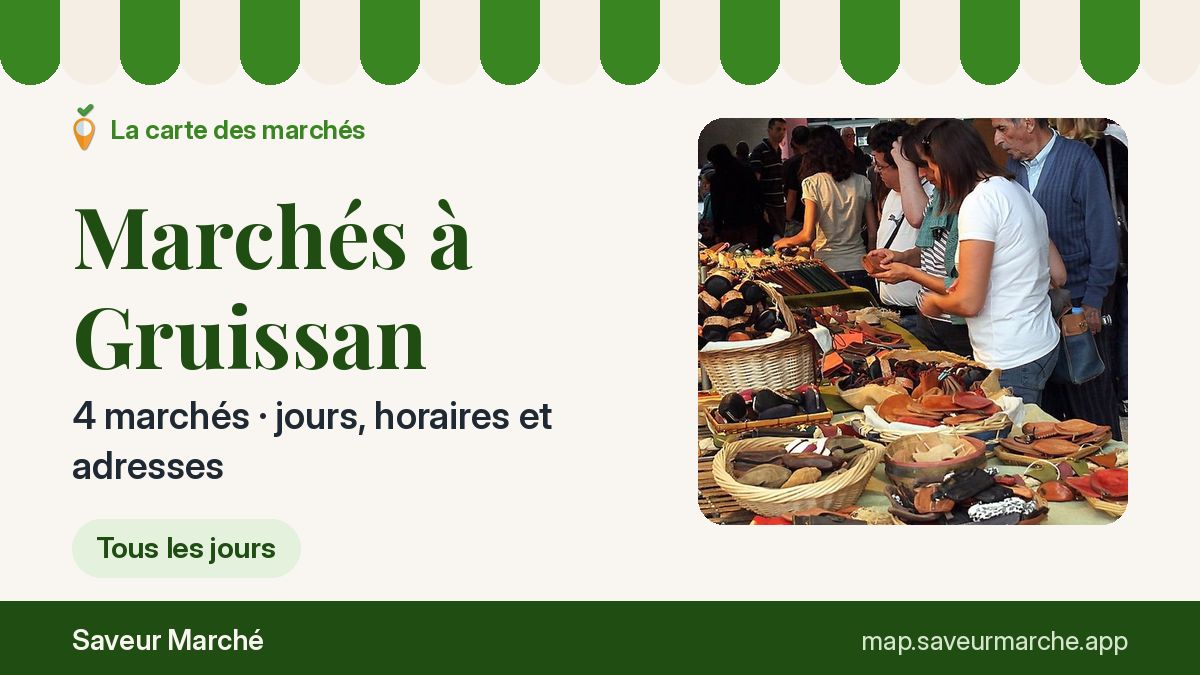 Marchés du lundi à Gruissan