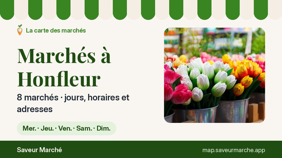 Marchés du samedi à Honfleur