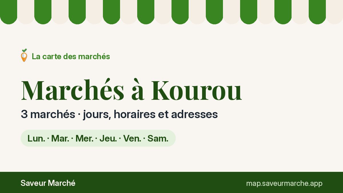 Marchés du vendredi à Kourou