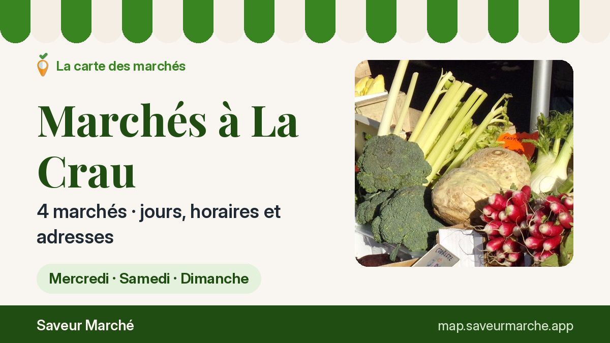 Marchés du dimanche à La Crau