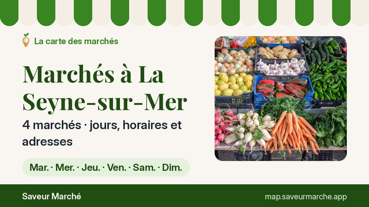 Marchés du vendredi à La Seyne-sur-Mer