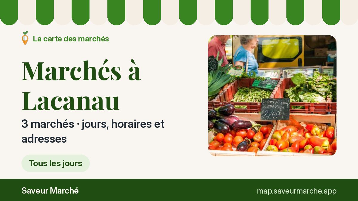 Marchés du vendredi à Lacanau