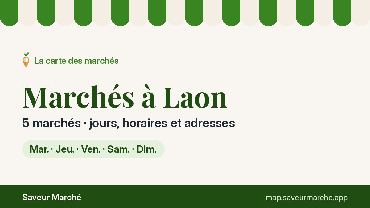 Marchés du mardi à Laon
