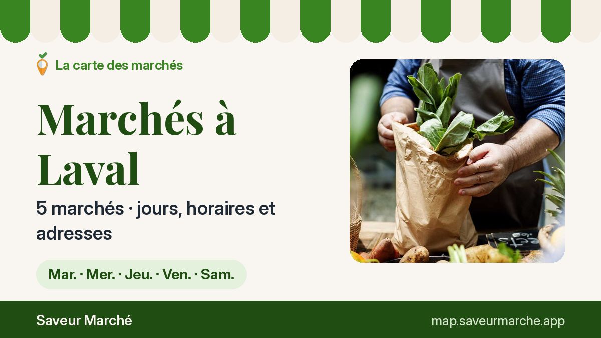 Marchés du samedi à Laval