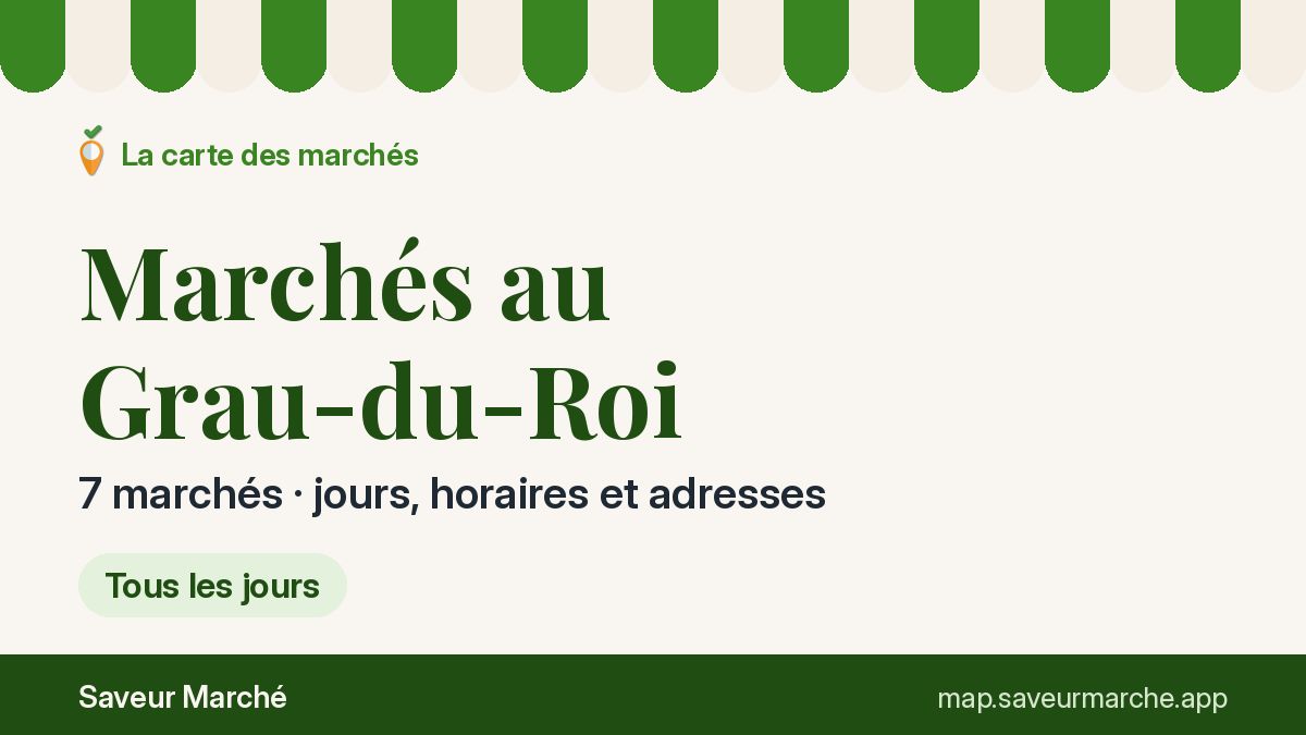 Marchés du jeudi au Grau-du-Roi