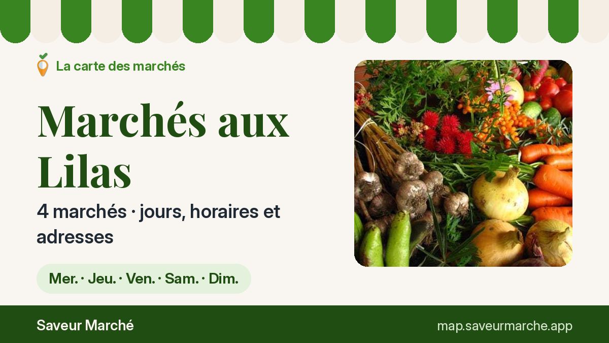Marchés du samedi aux Lilas