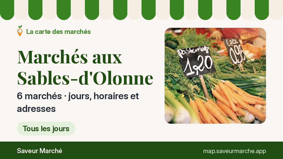 Marchés du dimanche aux Sables-d'Olonne