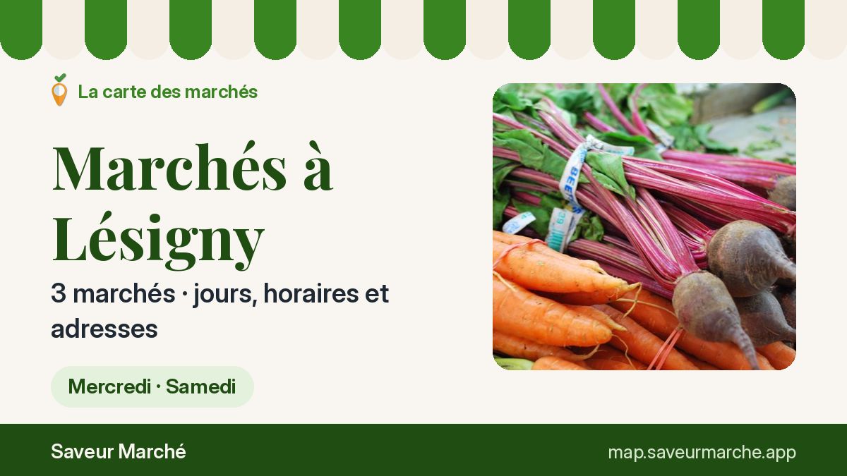 Marchés du samedi à Lésigny