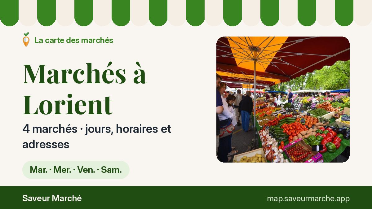 Marchés du samedi à Lorient